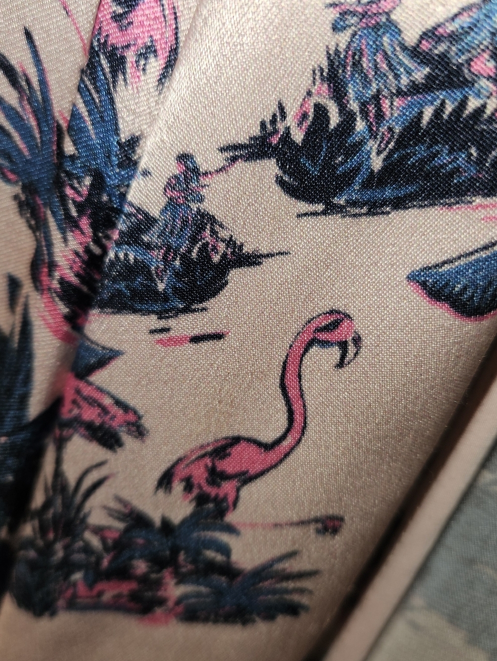 H&M Pink Flamingo Duster Coat Size 2